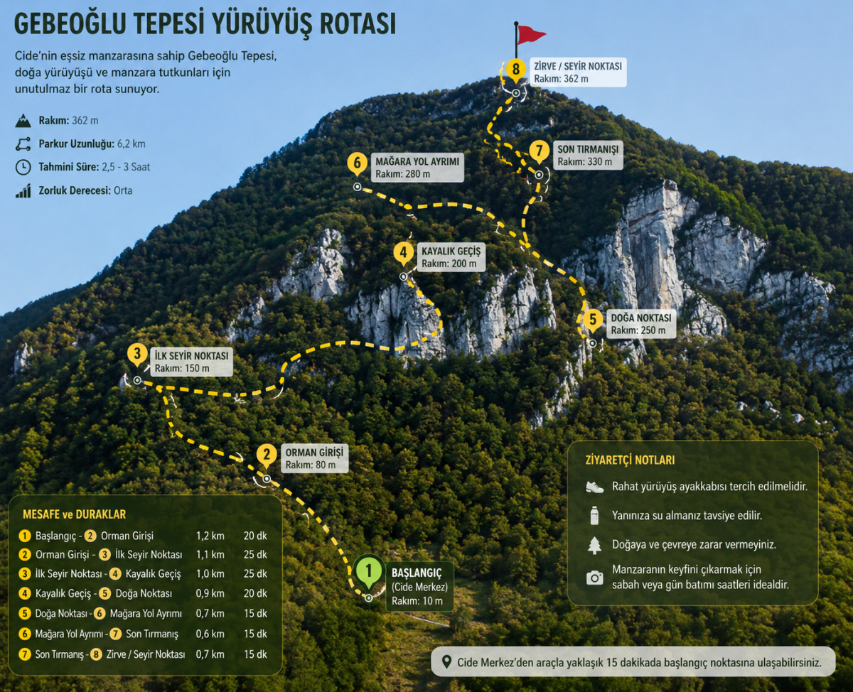 Gebeoğlu Tepesi Rotası