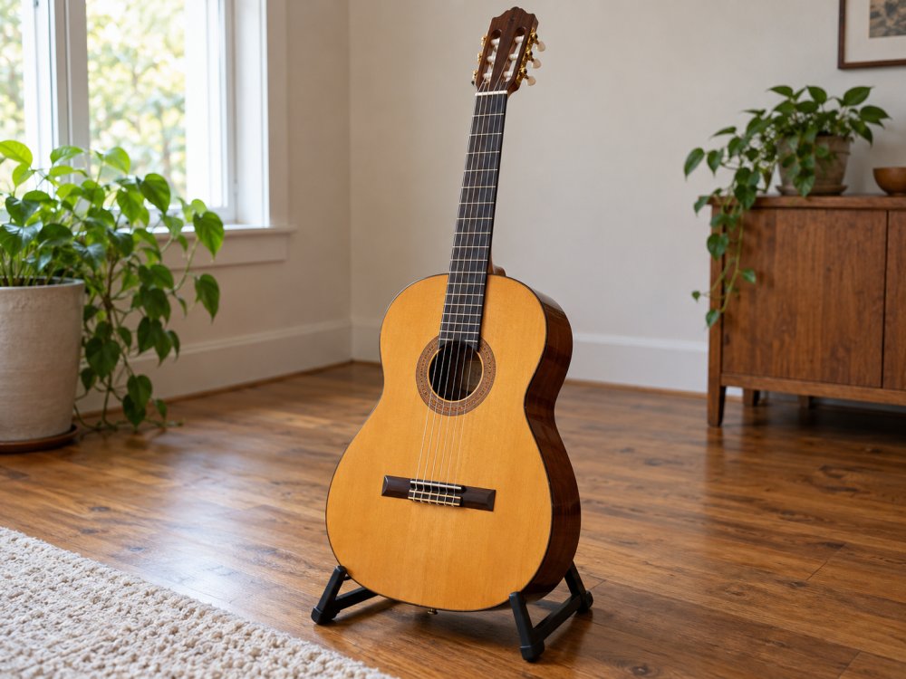 [DEMO] Klasik Gitar – Kılıflı, Doğal Ahşap fotoğraf 1