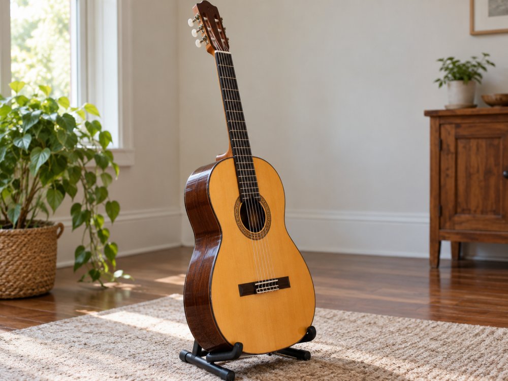 [DEMO] Klasik Gitar – Kılıflı, Doğal Ahşap fotoğraf 4