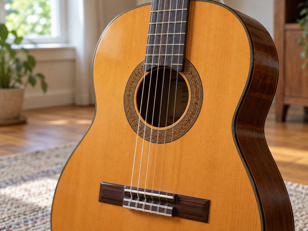 [DEMO] Klasik Gitar – Kılıflı, Doğal Ahşap fotoğraf 5