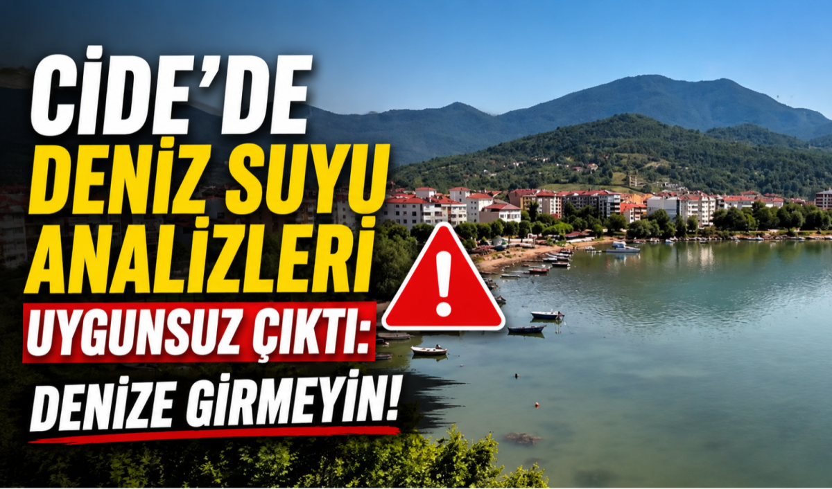 Cide'de Deniz Suyu Analizleri Uygunsuz Çıktı: Denize Girmeyin Uyarısı