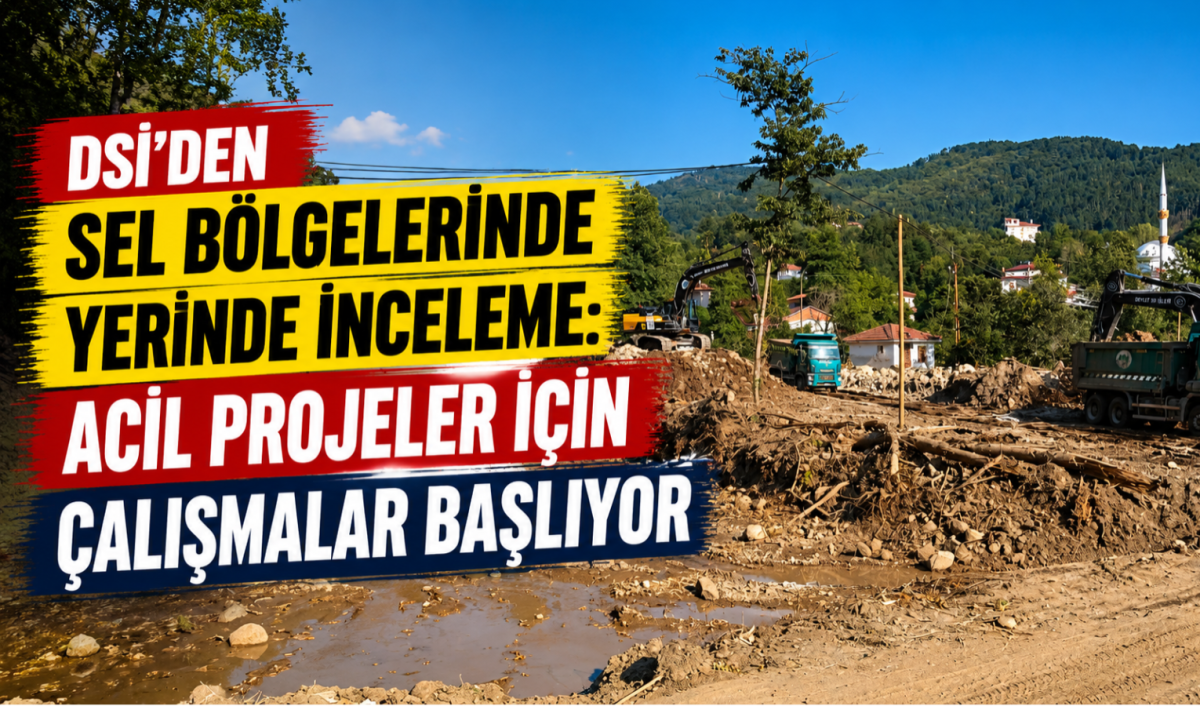 DSİ'den Sel Bölgelerinde Yerinde İnceleme: Acil Projeler İçin Çalışmalar Başlıyor