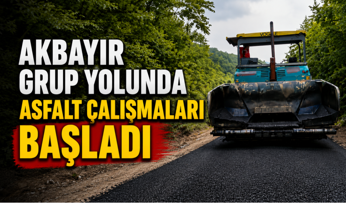 Akbayır Grup Yolunda Asfalt Çalışmaları Başladı