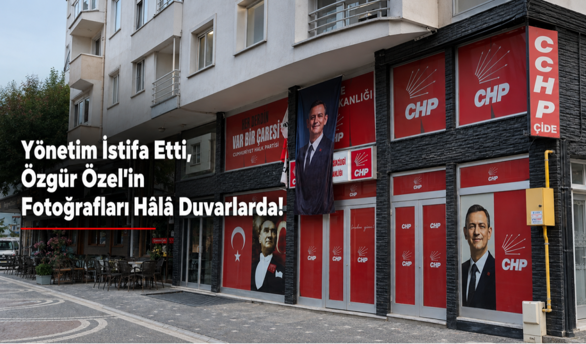 Yönetim İstifa Etti, Özgür Özel’in Fotoğrafları Hâlâ Duvarlarda!