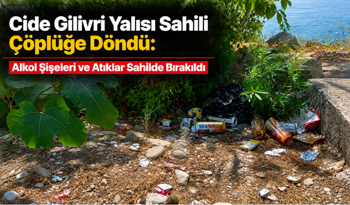 Cide Gilivri Yalısı Sahili Çöplüğe Döndü