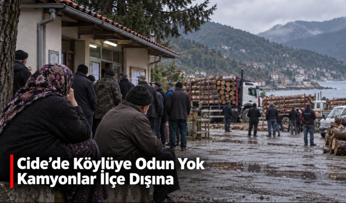 Cide’nin Odunu İlçe Dışına, Köylü Kışın Ortasında Odunsuz Kalacak!