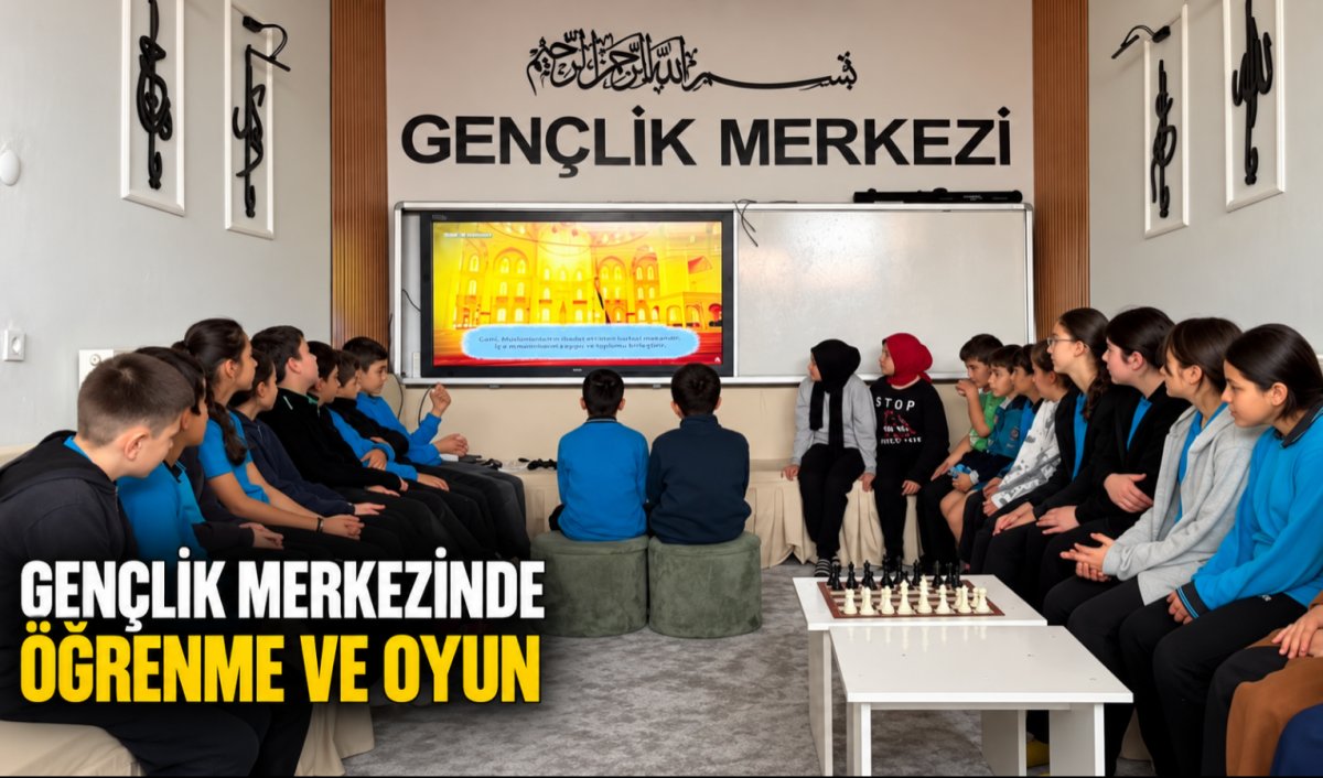 Şenpazarlı öğrenciler Diyanet Gençlik Merkezi’nde öğrenip eğlendi