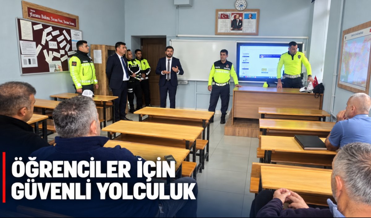 Cide’de servis şoförleriyle öğrenci güvenliği toplantısı