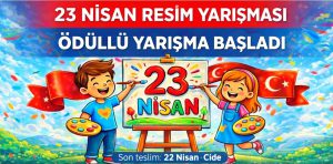 Cide’de 23 Nisan Coşkusu: Resim Yarışması Düzenleniyor