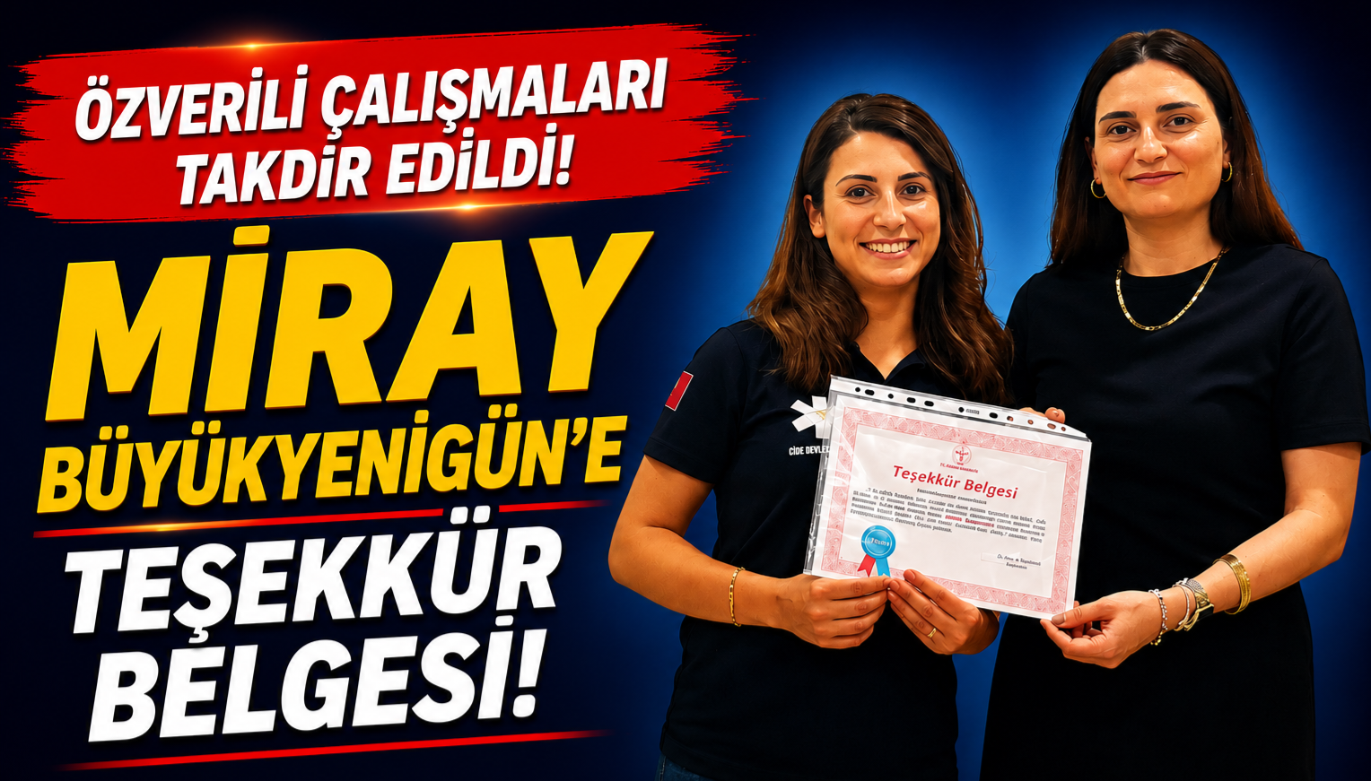 Fedakâr Çalışmaları Belgeyle Taçlandı